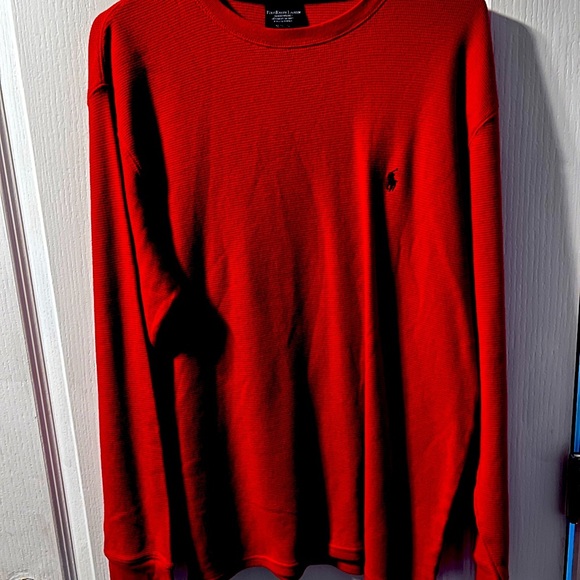 Polo Ralph Lauren Other - Mens long sleeve pullover Polo by Ralph Lauren XL  sleepwear red 100% Cotton